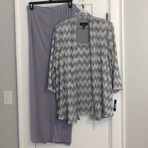 Silver Embellished Pant Suit NWT